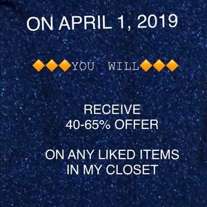 LIKED my items before? VERY low offer in ur feed!
